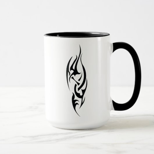 Traditioneel Tattoo Kunst Geïnspireerd Ontwerp Mok (Rechts)