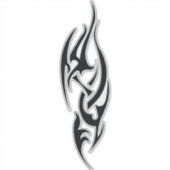Traditioneel tattoo kunst geïnspireerd ontwerp sticker (Voorkant)