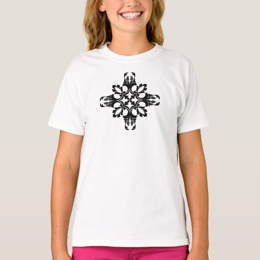 Traditioneel Tattoo Kunst geïnspireerd ontwerp T-shirt (Voorkant)