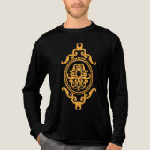 Traditioneel Tattoo Kunst Geïnspireerd Ontwerp Tri-Blend Shirt (Voorkant volledig)