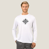 Traditioneel tattoo kunst geïnspireerd ontwerp Tri-Blend shirt (Voorkant)