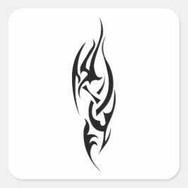 Traditioneel Tattoo Kunst Geïnspireerd Ontwerp Vierkante Sticker