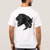 Traditioneel tattoo pantherontwerp t-shirt (Achterkant)