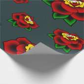 Traditioneel Tattoo van Roos Cadeaupapier (Hoek)