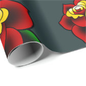 Traditioneel Tattoo van Roos Cadeaupapier (Rol Hoek)