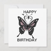 Traditioneel tattoo vlinder, gefeliciteerd (Voorkant)