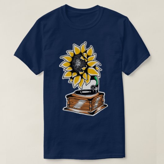 traditioneel tattoo voor zonnebloempitten t-shirt (Design voorkant)