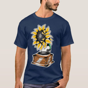 traditioneel tattoo voor zonnebloempitten t-shirt