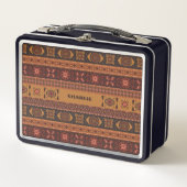 Traditioneel Terracotta Etnisch Tribal Boho Patroo (Voorkant)