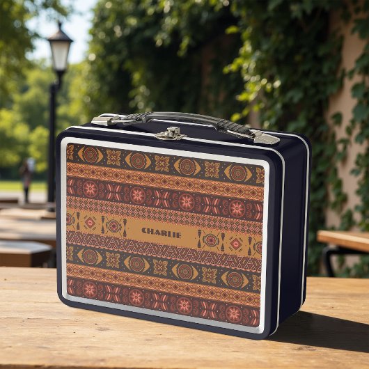 Traditioneel Terracotta Etnisch Tribal Boho Patroo