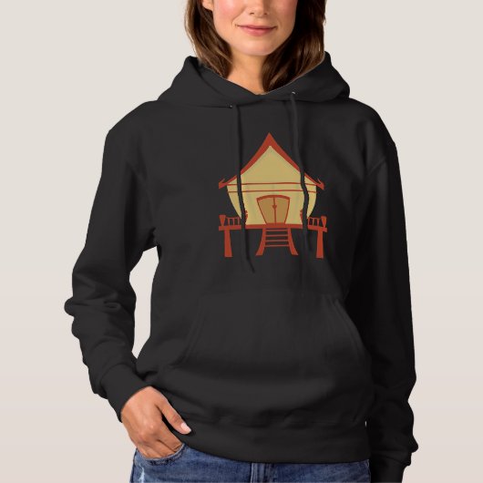Traditioneel Thais Huis Hoodie (Voorkant)