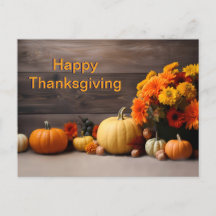 Traditioneel Thanksgiving Briefkaart