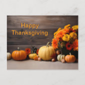 Traditioneel Thanksgiving Briefkaart (Voorkant)