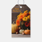 Traditioneel Thanksgiving cadeau Label Cadeaulabel (Achterkant)