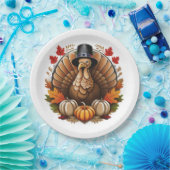Traditioneel Thanksgiving-ontwerp Papieren Bordje (Feest)