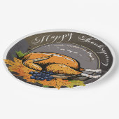 Traditioneel Thanksgiving-ontwerp Papieren Bordje (Gekanteld)