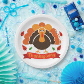 Traditioneel Thanksgiving-ontwerp Papieren Bordje (Feest)