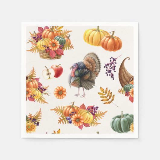 Traditioneel Thanksgiving servet (Voorkant)