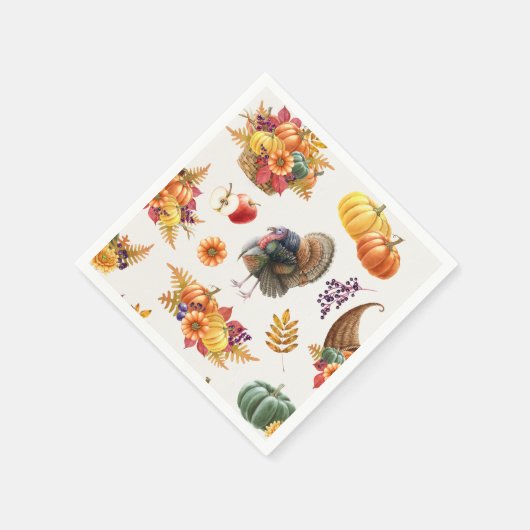 Traditioneel Thanksgiving servet (Hoek)