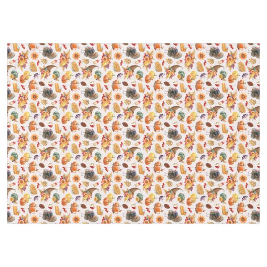 Traditioneel Thanksgiving tafelkleed (Voorkant (Horizontaal))