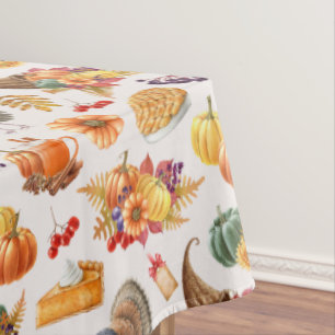 Traditioneel Thanksgiving tafelkleed