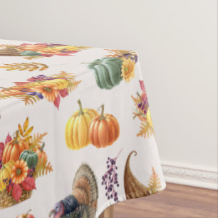 Traditioneel Thanksgiving tafelkleed