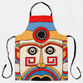 Traditioneel Tiki-masker Schort (Voorkant)