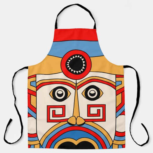 Traditioneel Tiki-masker Schort (Voorkant)