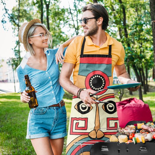 Traditioneel Tiki-masker Schort
