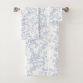 Traditioneel Toile-De-Jouy Chinoiserie motief  Bad Handdoek