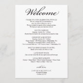 Traditioneel trouwprogramma - Trouw Welkom Programmakaart (Voorkant)