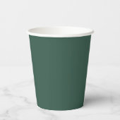 Traditioneel - Turquoise Groene Papieren Bekers (Achterkant)