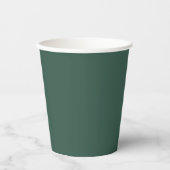 Traditioneel - Turquoise Groene Papieren Bekers (Voorkant)