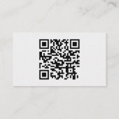 Traditioneel Type White QR Code Visitekaartje (Achterkant)