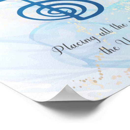 Traditioneel Usui Reiki Symbool Cho Ku Rei Poster (Hoek)