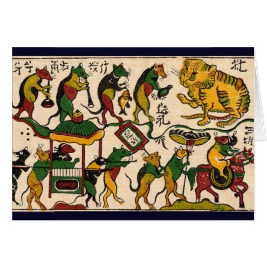 Traditioneel Vietnam met kat- en muisbruiloft (Voorkant Horizontaal)