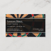 Traditioneel Visitekaartje van de Dart Board (Achterkant)