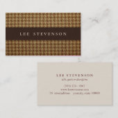 Traditioneel Visitekaartje voor de sound-stooth (Voorkant / Achterkant)