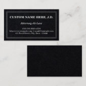 Traditioneel Visitekaartje voor procureur-generaal (Voorkant / Achterkant)