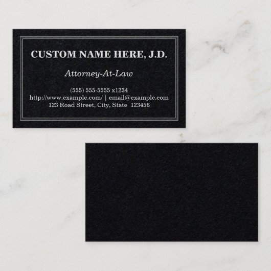 Traditioneel Visitekaartje voor procureur-generaal (Voorkant / Achterkant)