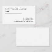 Traditioneel Visitekaartje voor professionele gezo (Voorkant / Achterkant)