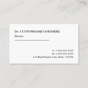 Traditioneel Visitekaartje voor professionele gezo