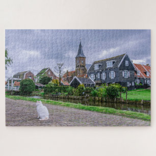 Traditioneel vissersdorp Marken in Nederland Legpuzzel