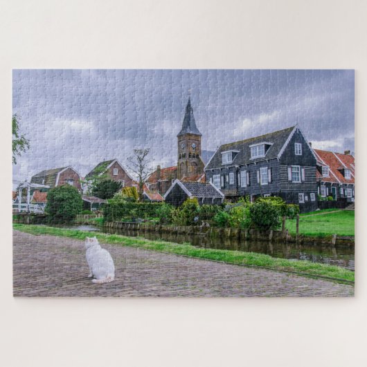 Traditioneel vissersdorp Marken in Nederland Legpuzzel (Horizontaal)