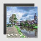 Traditioneel vissersdorp Marken, Nederland (Voorkant / Achterkant)