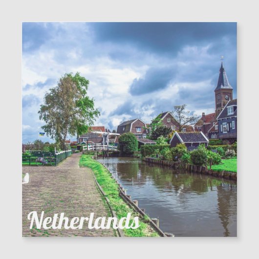 Traditioneel vissersdorp Marken, Nederland (Voorkant)