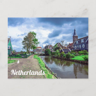 Traditioneel vissersdorp Marken, Nederland Ca Briefkaart