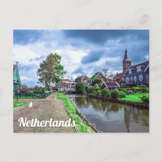 Traditioneel vissersdorp Marken, Nederland Ca Briefkaart (Voorkant)