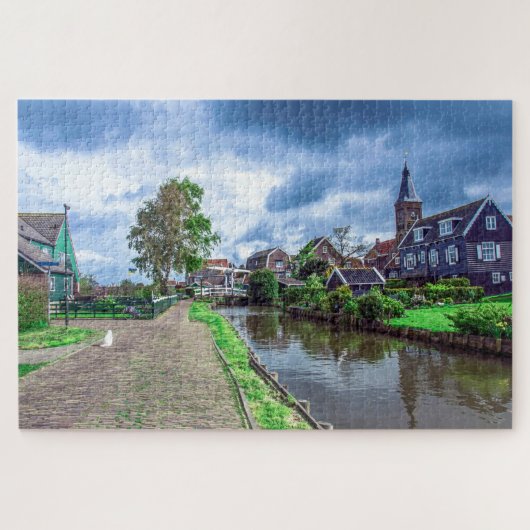 Traditioneel vissersdorp Marken, Nederland Legpuzzel (Horizontaal)