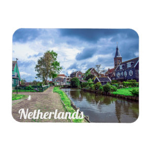 Traditioneel vissersdorp Marken, Nederland Magneet